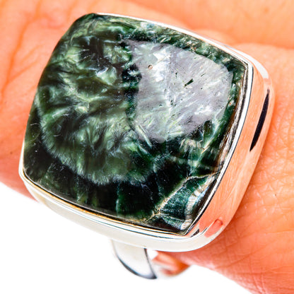 Seraphinite Rings handcrafted by Ana Silver Co - RING99641