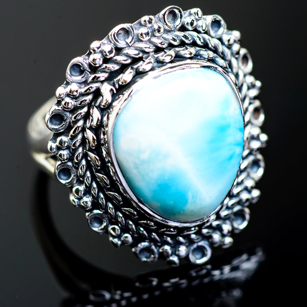 Larimar Rings handcrafted by Ana Silver Co - RING996465
