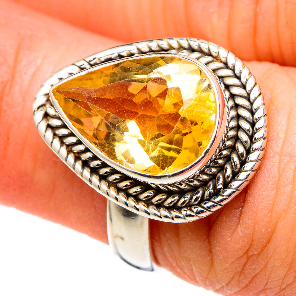 Citrine Rings handcrafted by Ana Silver Co - RING99647