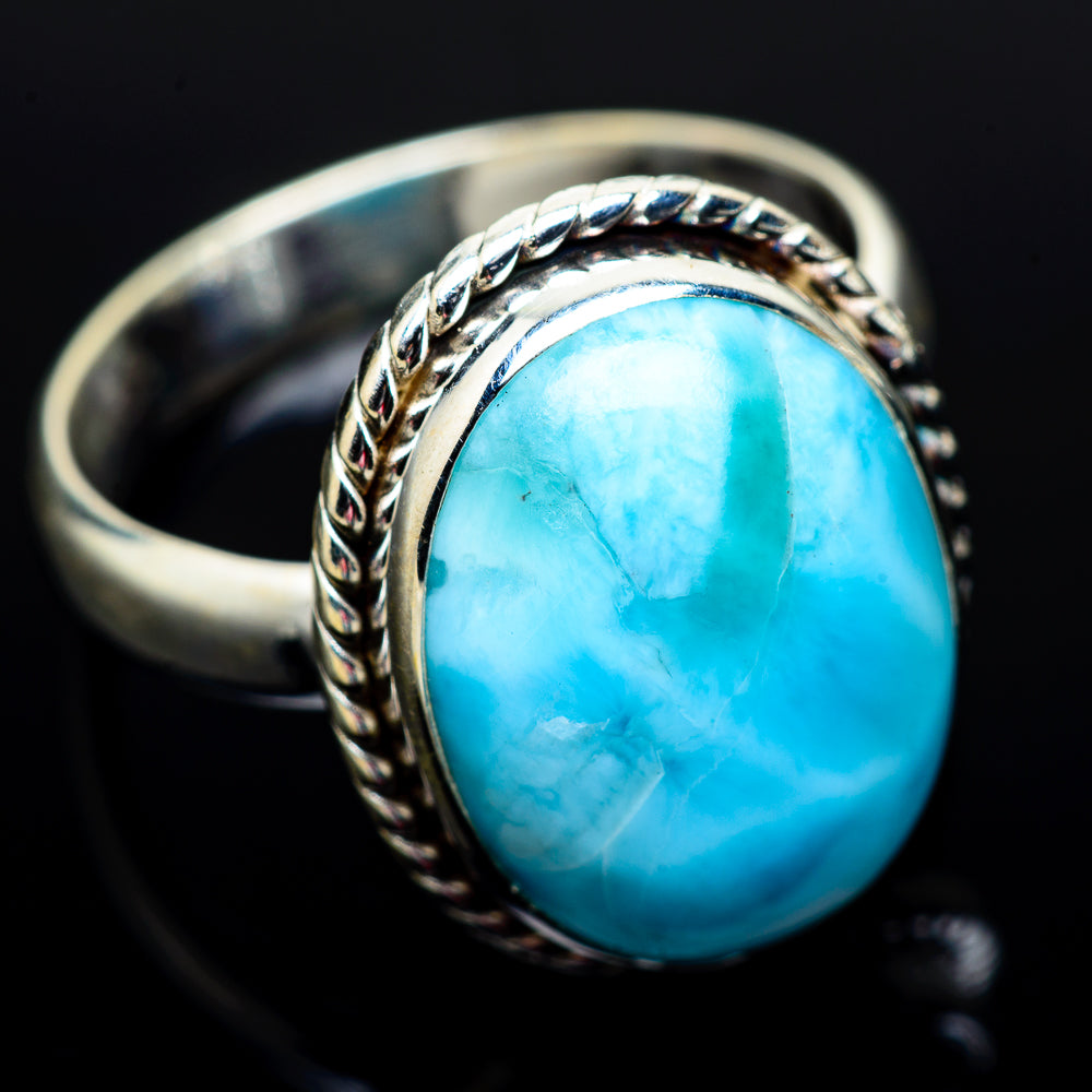 Larimar Rings handcrafted by Ana Silver Co - RING9965