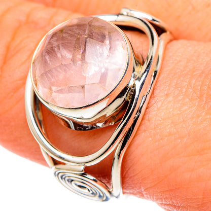 Rose Quartz Rings handcrafted by Ana Silver Co - RING99652