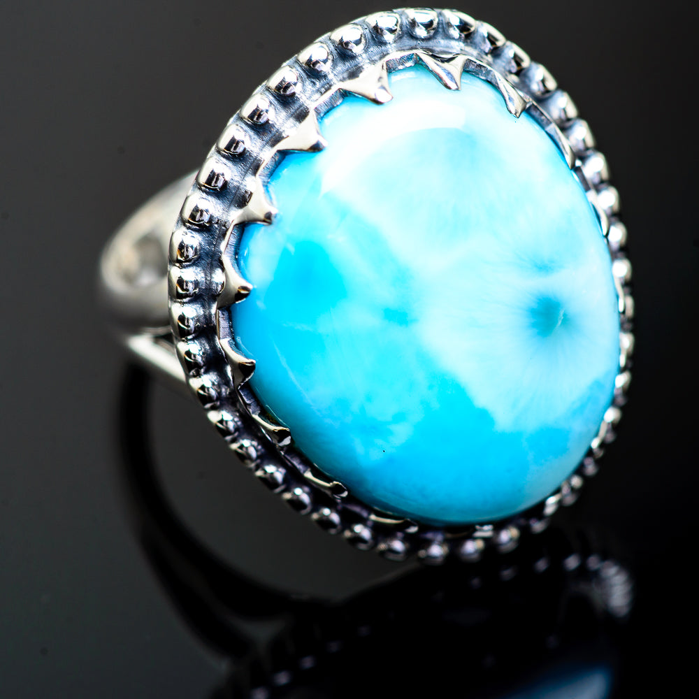 Larimar Rings handcrafted by Ana Silver Co - RING996583