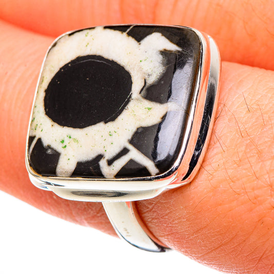 Septarian Geode Rings handcrafted by Ana Silver Co - RING99663