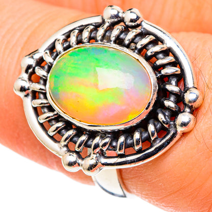 Ethiopian Opal Rings handcrafted by Ana Silver Co - RING99669