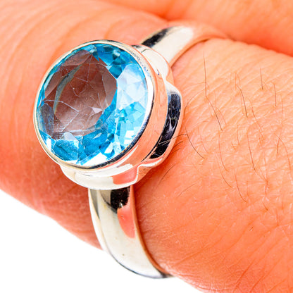 Blue Topaz Rings handcrafted by Ana Silver Co - RING99675