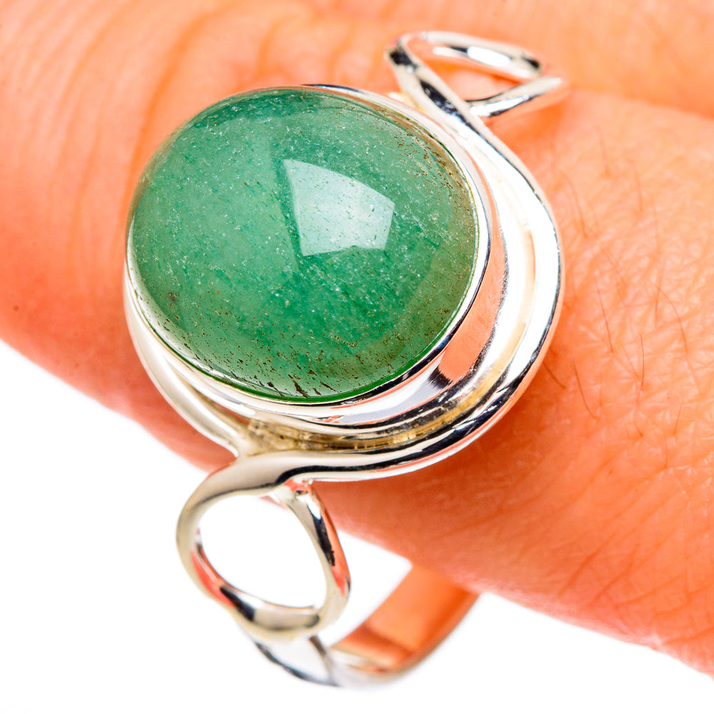 Green Aventurine Rings handcrafted by Ana Silver Co - RING99678
