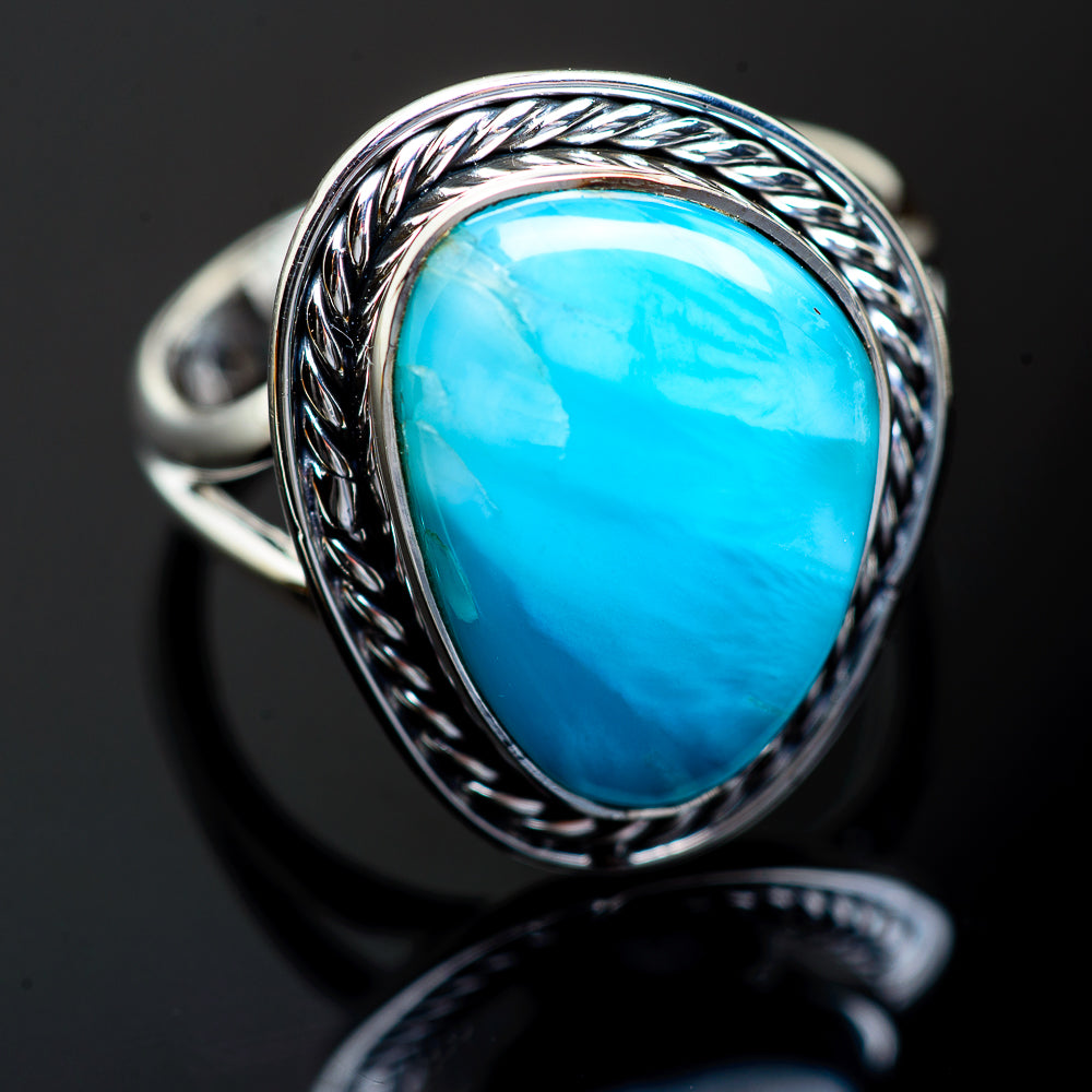 Larimar Rings handcrafted by Ana Silver Co - RING996817