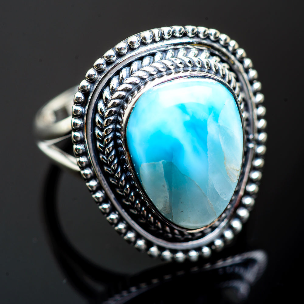 Larimar Rings handcrafted by Ana Silver Co - RING996831
