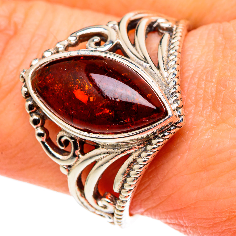 Baltic Amber Rings handcrafted by Ana Silver Co - RING99687