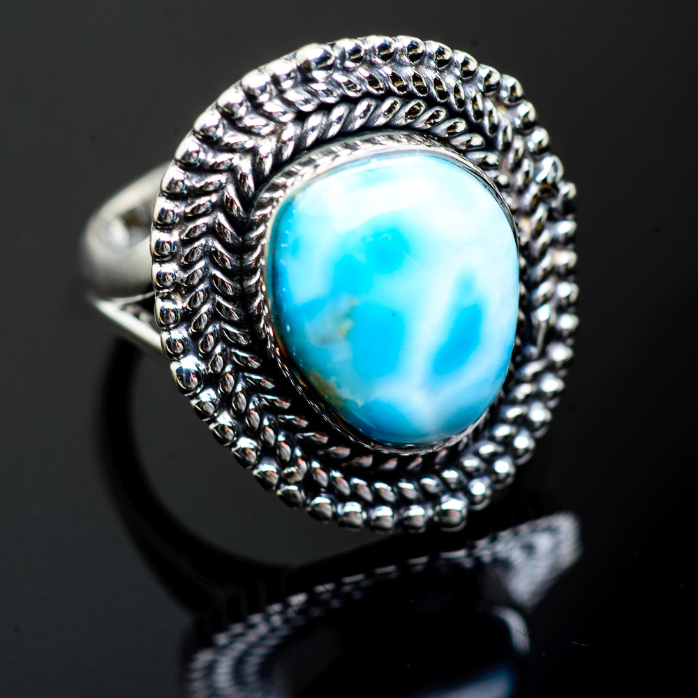 Larimar Rings handcrafted by Ana Silver Co - RING996871