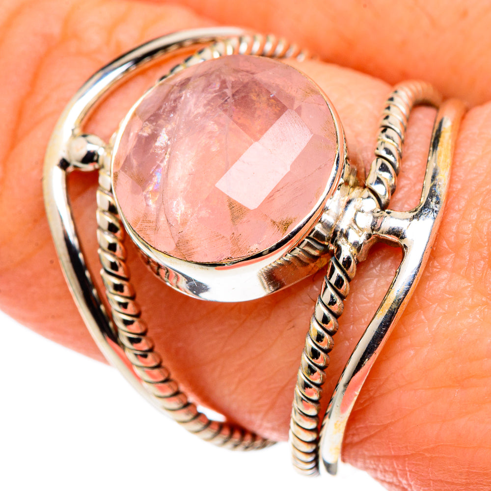 Rose Quartz Rings handcrafted by Ana Silver Co - RING99688