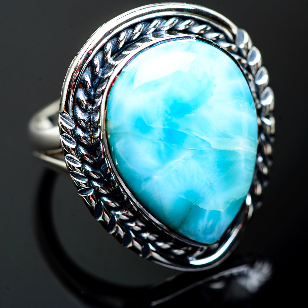 Larimar Rings handcrafted by Ana Silver Co - RING996926