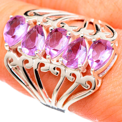 Color Change Alexandrite (lab.) Rings handcrafted by Ana Silver Co - RING99693