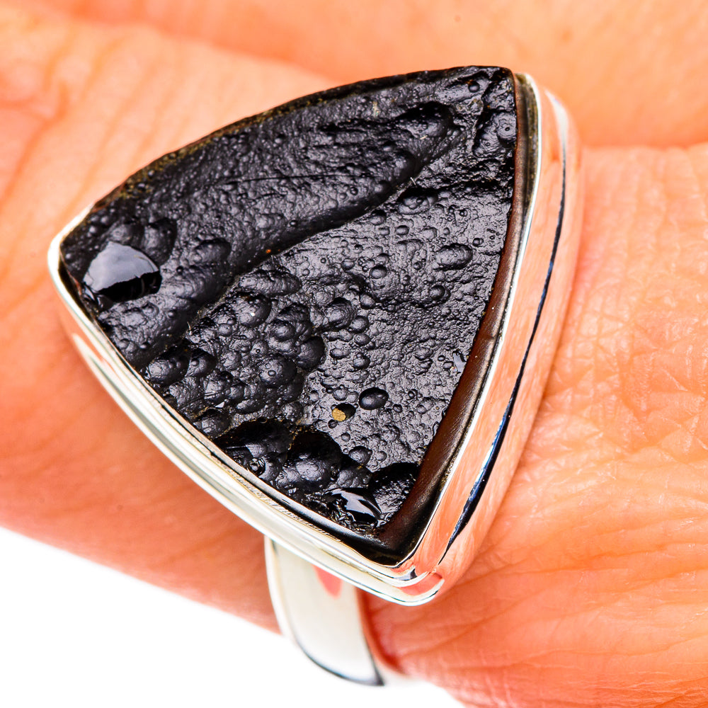 Tektite Rings handcrafted by Ana Silver Co - RING99703