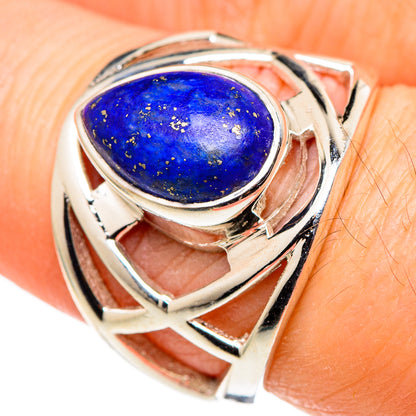 Lapis Lazuli Rings handcrafted by Ana Silver Co - RING99712