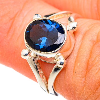 Blue Spinel Rings handcrafted by Ana Silver Co - RING99713