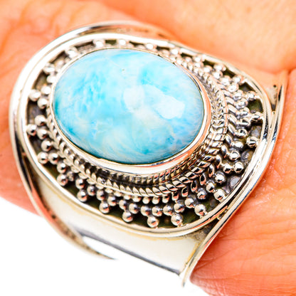 Larimar Rings handcrafted by Ana Silver Co - RING99714
