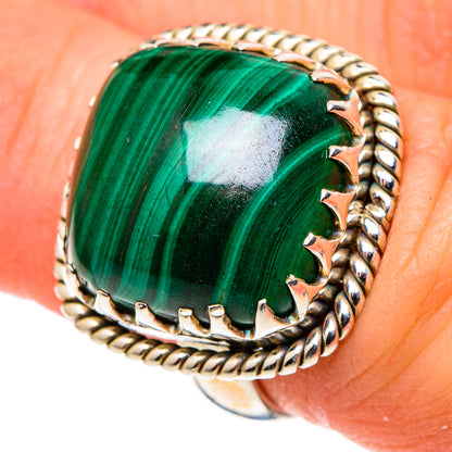 Malachite Rings handcrafted by Ana Silver Co - RING99720