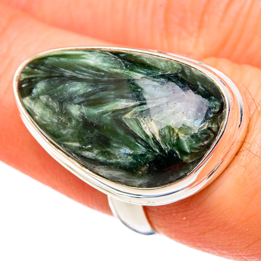 Seraphinite Rings handcrafted by Ana Silver Co - RING99721