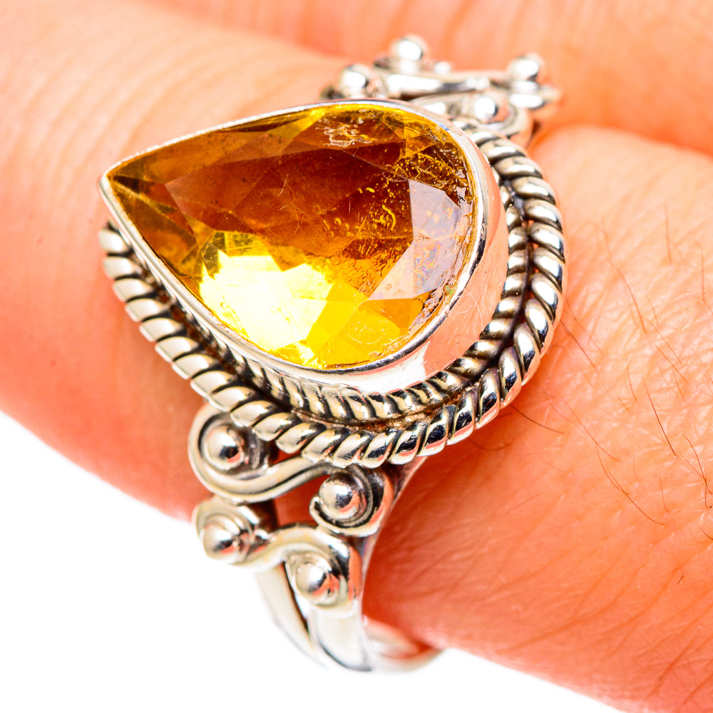 Citrine Rings handcrafted by Ana Silver Co - RING99725