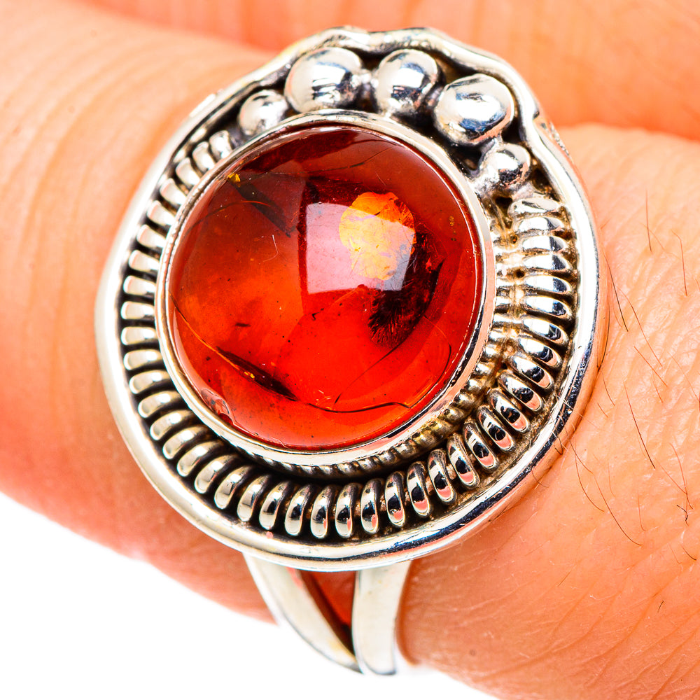 Baltic Amber Rings handcrafted by Ana Silver Co - RING99728