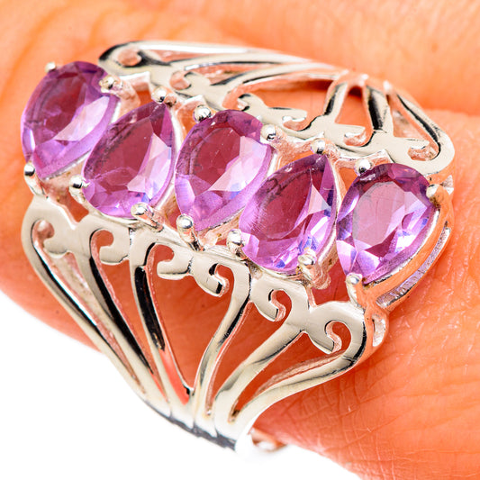 Color Change Alexandrite (lab.) Rings handcrafted by Ana Silver Co - RING99734