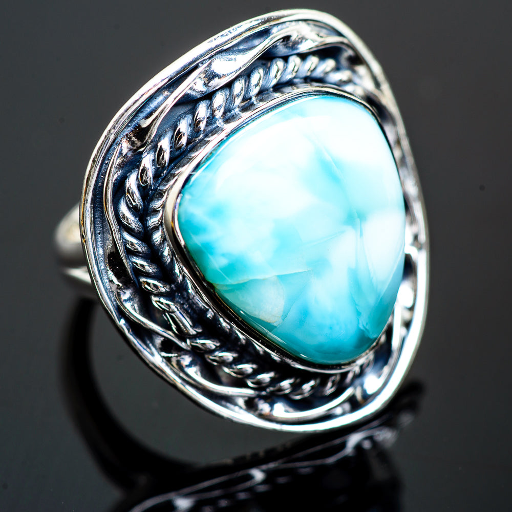 Larimar Rings handcrafted by Ana Silver Co - RING997364