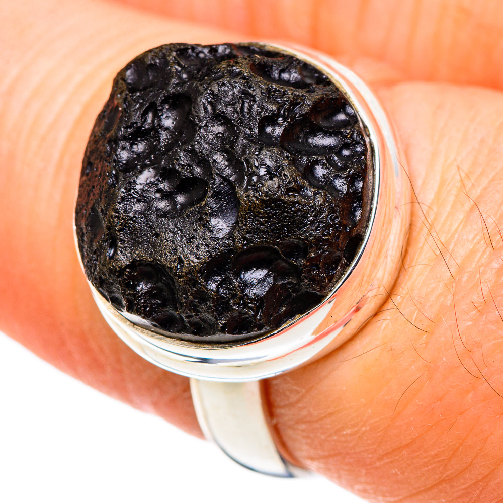 Tektite Rings handcrafted by Ana Silver Co - RING99743