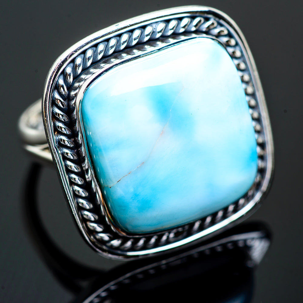 Larimar Rings handcrafted by Ana Silver Co - RING997450