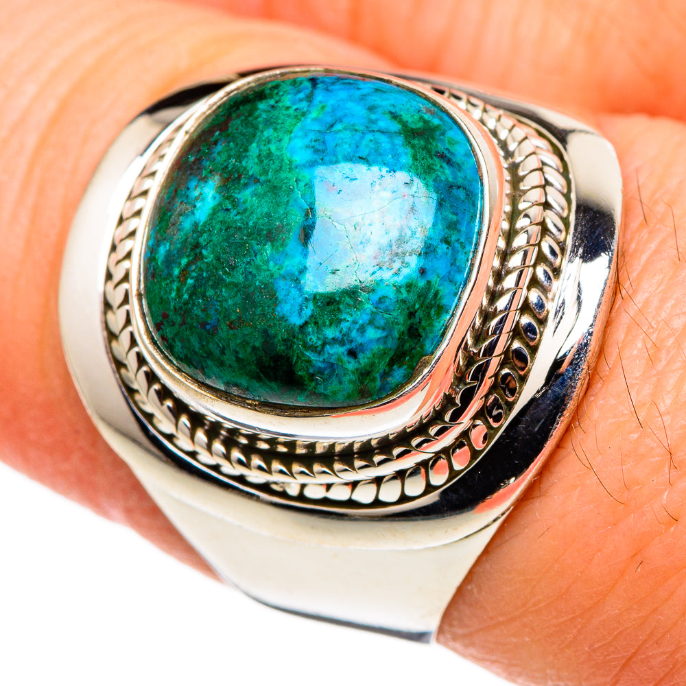 Chrysocolla Rings handcrafted by Ana Silver Co - RING99748