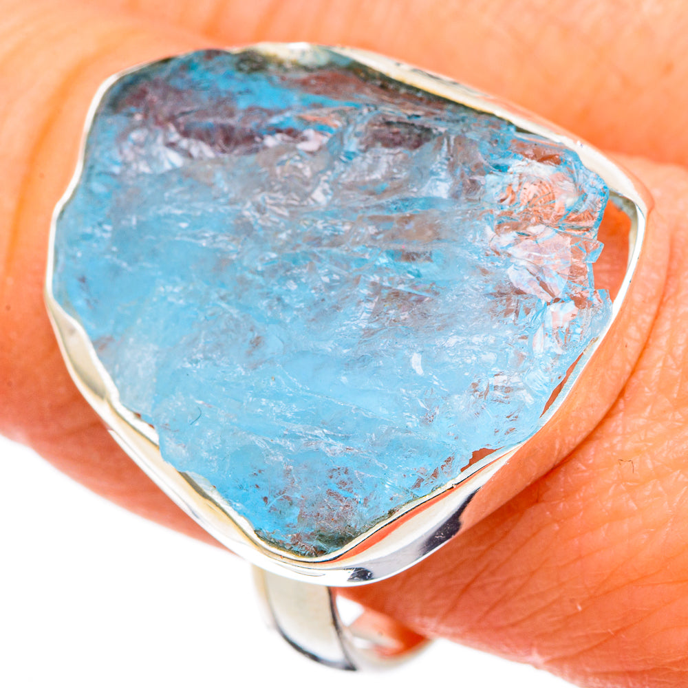Aquamarine Rings handcrafted by Ana Silver Co - RING99751