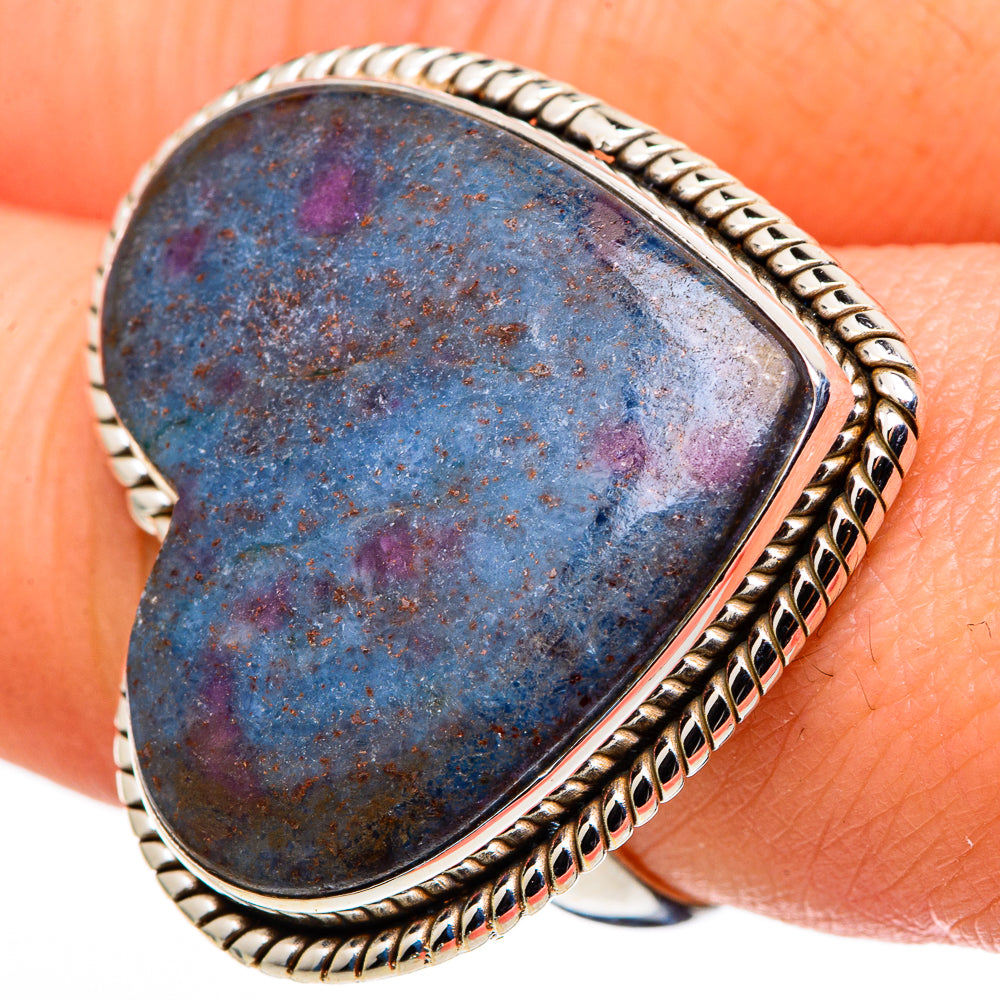 Ruby Fuchsite Rings handcrafted by Ana Silver Co - RING99752