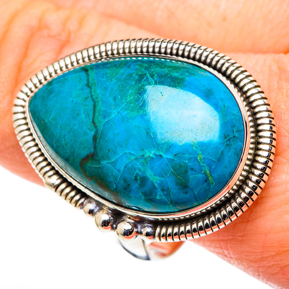 Chrysocolla Rings handcrafted by Ana Silver Co - RING99753