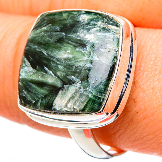 Seraphinite Rings handcrafted by Ana Silver Co - RING99758