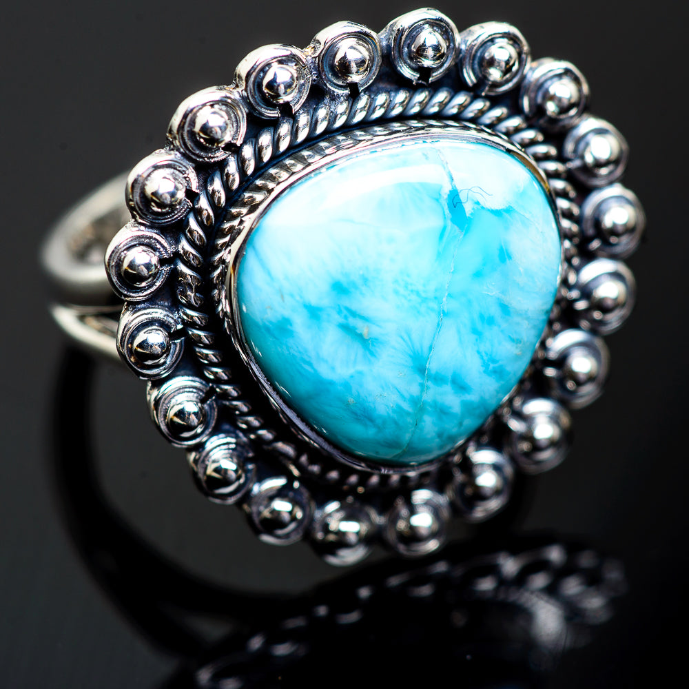 Larimar Rings handcrafted by Ana Silver Co - RING997622