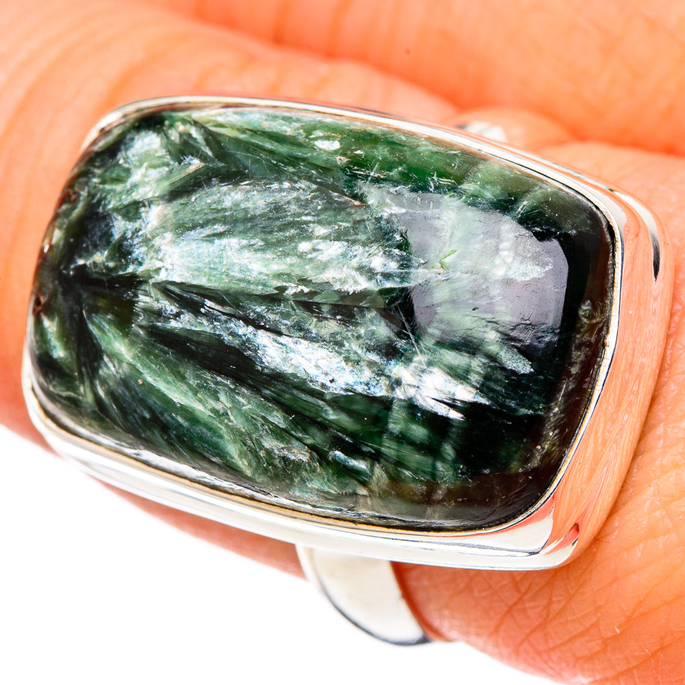 Seraphinite Rings handcrafted by Ana Silver Co - RING99763