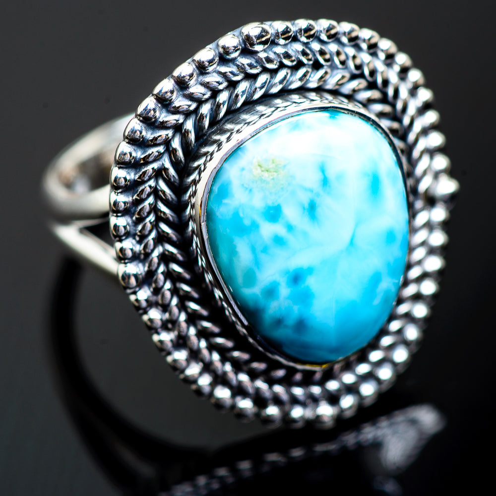 Larimar Rings handcrafted by Ana Silver Co - RING997645