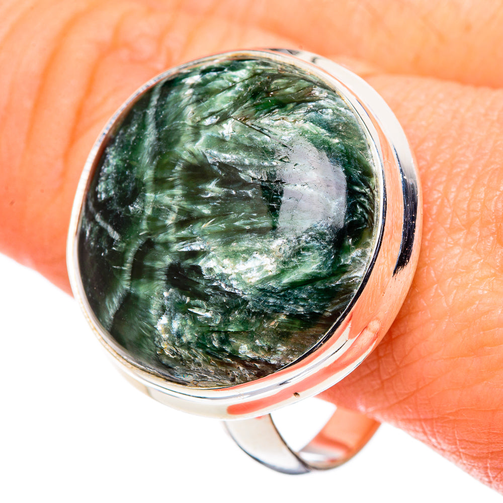 Seraphinite Rings handcrafted by Ana Silver Co - RING99766
