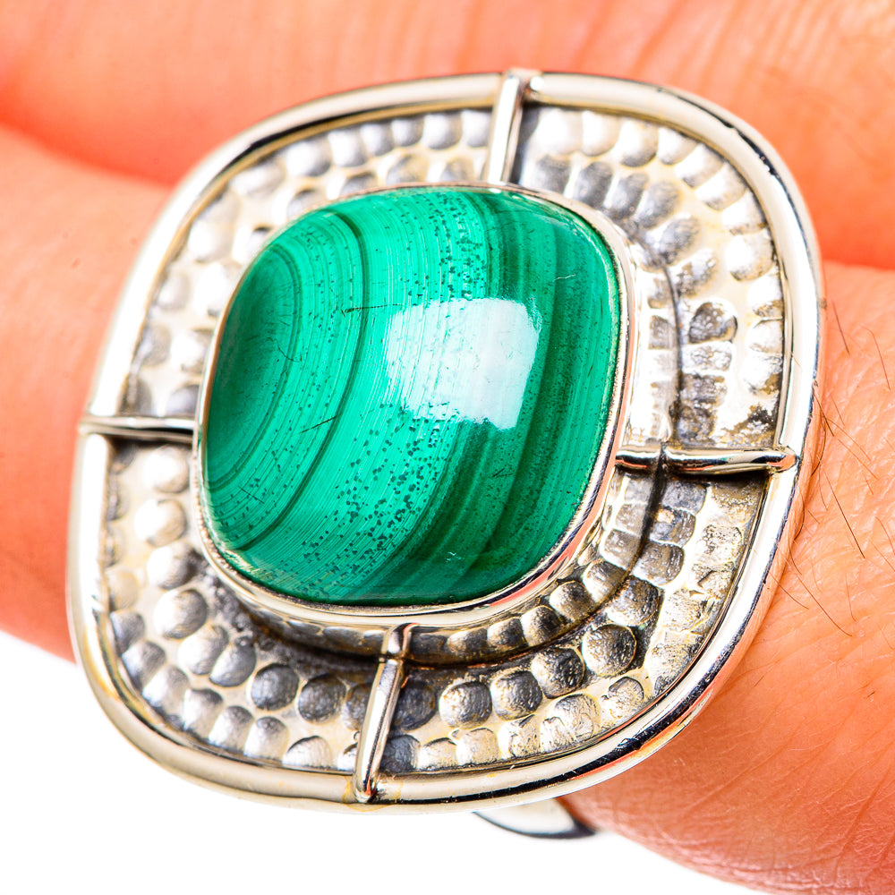 Malachite Rings handcrafted by Ana Silver Co - RING99767