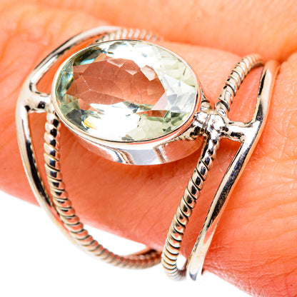 Green Amethyst Rings handcrafted by Ana Silver Co - RING99770