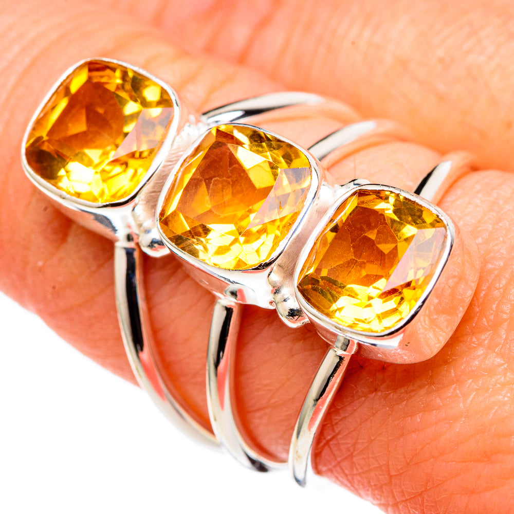Citrine Rings handcrafted by Ana Silver Co - RING99773