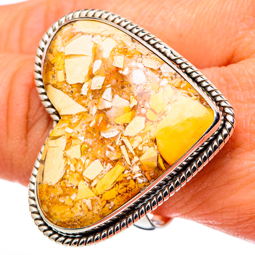 Brecciated Mookaite Rings handcrafted by Ana Silver Co - RING99774