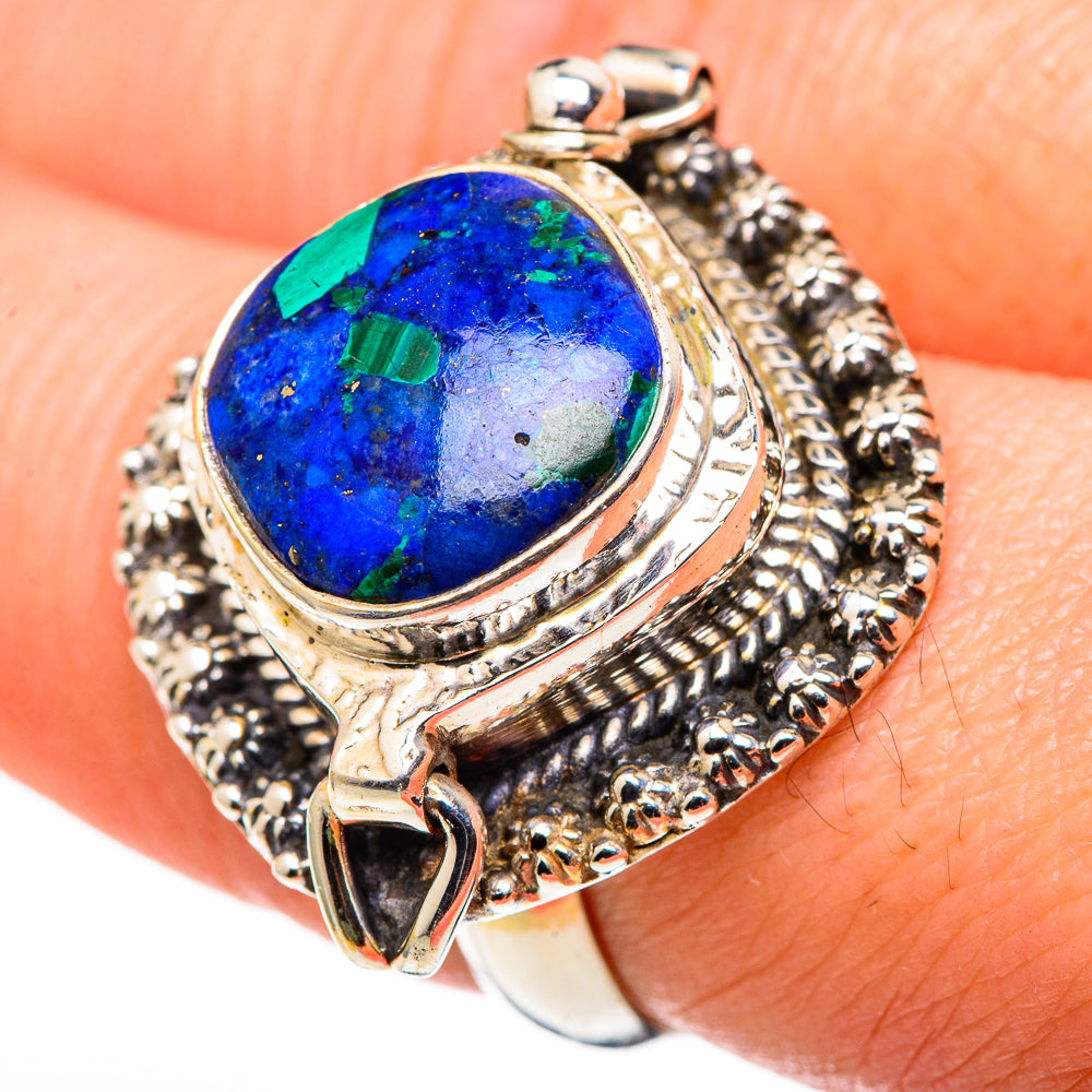 Azurite Rings handcrafted by Ana Silver Co - RING99792