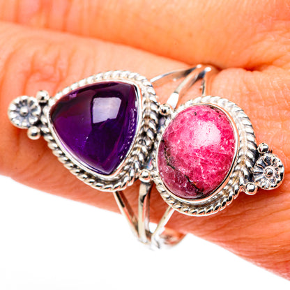 Rhodonite Rings handcrafted by Ana Silver Co - RING99794
