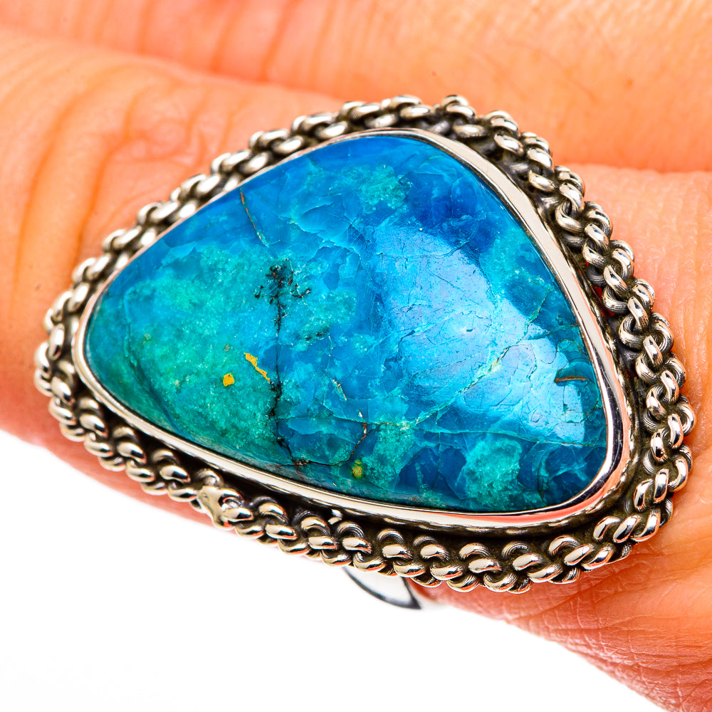 Chrysocolla Rings handcrafted by Ana Silver Co - RING99799
