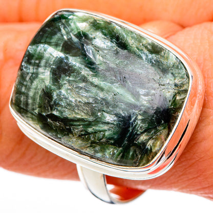 Seraphinite Rings handcrafted by Ana Silver Co - RING99803