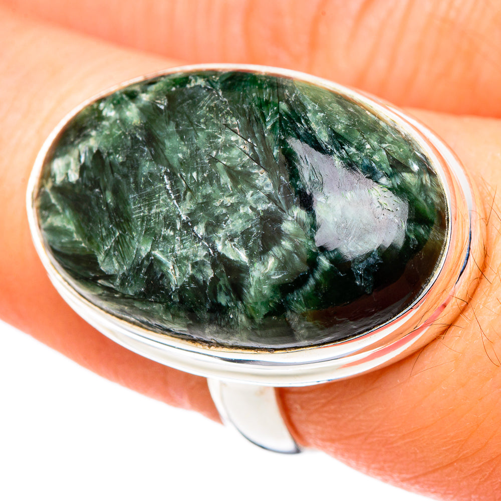 Seraphinite Rings handcrafted by Ana Silver Co - RING99808