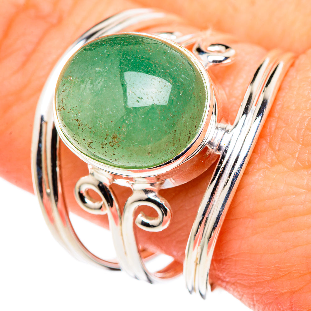 Green Aventurine Rings handcrafted by Ana Silver Co - RING99809