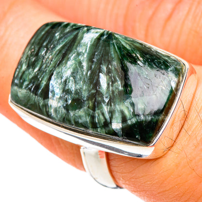 Seraphinite Rings handcrafted by Ana Silver Co - RING99810