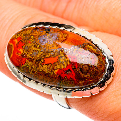 Moroccan Agate Rings handcrafted by Ana Silver Co - RING99813